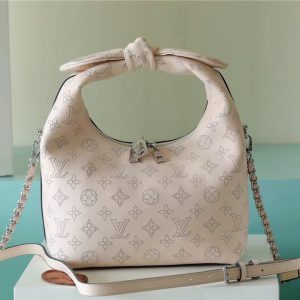 LV Why Knot MM Mahina Light Pink For Women, Shoulder And Crossbody Bags 13.4in/34cm LV