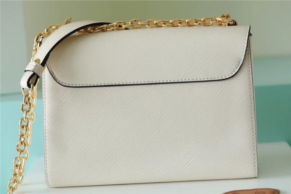 LV Twist MM Epi White For Women, Women’s Bags, Shoulder And Crossbody Bags 9.1in/23cm LV M55513