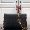 LV Pochette Coussin Monogram Empreinte Black For Women, Shoulder And Crossbody Bags 7.9in/20cm LV M80742