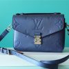 LV Pochette Metis Monogram Canvas Navy Blue For Women, Women’s Handbags, Shoulder Bags And Crossbody Bags 9.8in/25cm LV