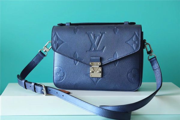 LV Pochette Metis Monogram Canvas Navy Blue For Women, Women’s Handbags, Shoulder Bags And Crossbody Bags 9.8in/25cm LV