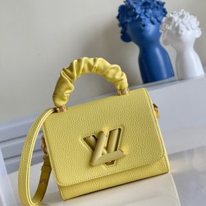 LV Twist PM Ginger Yellow For Women, Women’s Handbags, Shoulder And Crossbody Bags 7.1in/18cm LV M58571