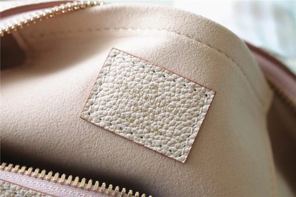 LV Speedy Bandouliere 20 Monogram Empreinte Pale Beige For Women, Shoulder And Crossbody Bags 20.5cm/8.1in LV M46163