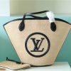 LV Saint Jacques Raffia Black For Women, Shoulder And Crossbody Bags 22.4in/57cm LV M59808