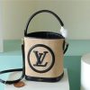 LV Petit Bucket Raffia Black For Women, Women’s Bags, Shoulder And Crossbody Bags 9.4in/24cm LV M59961