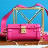 LV Papillon Trunk Epi Pink For Women, Women’s Bags, Shoulder And Crossbody Bags 7.5in/19cm LV