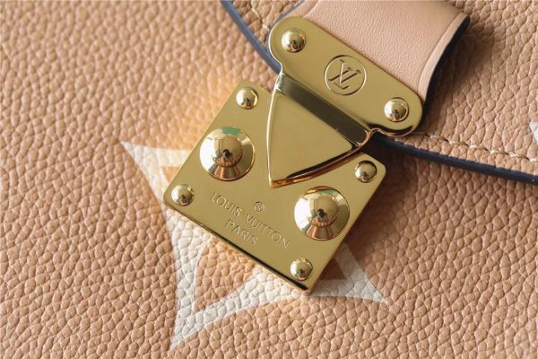 LV Pochette Metis Monogram Empreinte Arizona Brown / Creme Beige For Women, Shoulder And Crossbody Bags 9.8n/25cm LV M46018