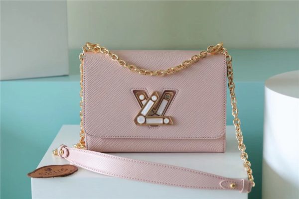 LV Twist MM Epi Light Pink For Women, Shoulder And Crossbody Bags 9.1in/23cm LV