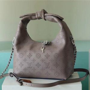 LV Why Knot MM Mahina Galet Beige For Women, Shoulder And Crossbody Bags 13.4in/34cm LV M20787