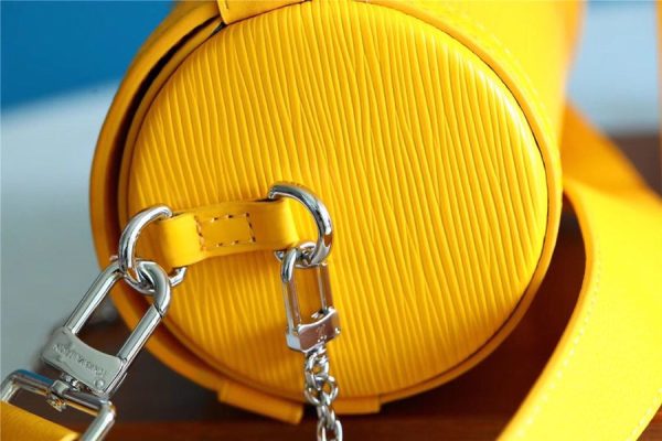 LV Papillon Trunk Epi Yellow For Women, Women’s Bags, Shoulder And Crossbody Bags 7.5in/19cm LV