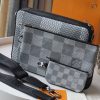 LV Trio Messenger Monogram Eclipse Monogram/ Eclipse Reverse For Men, Bags, Shoulder And Crossbody Bags 9.8in/25cm LV M69443