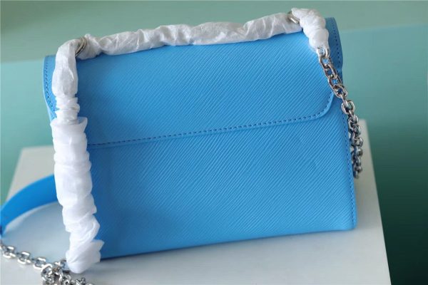 LV Twist MM Epi Blue For Women, Shoulder And Crossbody Bags 9.1in/23cm LV