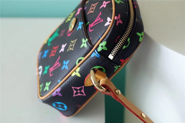 LV Rift Bag Monogram Multicolore Canvas Black For Women, Women’s Handbags, Shoulder And crossbody Bags 5.7in/13.5cm LV