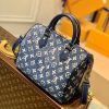 LV Speedy Bandouliere 25 Monogram Denim Jacquard Navy Blue For Women, WoHandbags 9.8in/25cm LV M59609