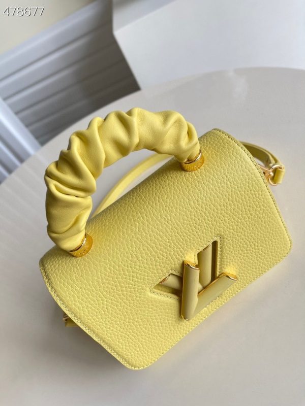 LV Twist PM Ginger Yellow For Women, Women’s Handbags, Shoulder And Crossbody Bags 7.1in/18cm LV M58571