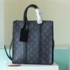 LV Sac Plat Cross Monogram Eclipse Reverse Canvas For Men, Bags, Shoulder And Crossbody Bags 11.2in/28.5cm LV M59664