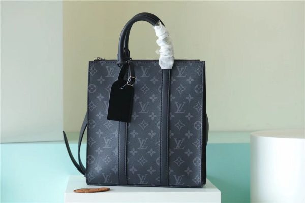 LV Sac Plat Cross Monogram Eclipse Reverse Canvas For Men, Bags, Shoulder And Crossbody Bags 11.2in/28.5cm LV M59664