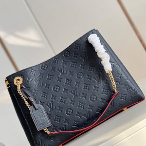 LV Surene MM Monogram Empreinte Black/Red For Women, Shoulder Bags 14.6in/37cm LV M43759