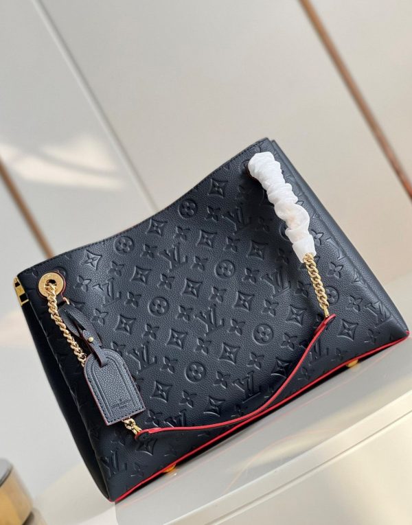 LV Surene MM Monogram Empreinte Black/Red For Women, Shoulder Bags 14.6in/37cm LV M43759