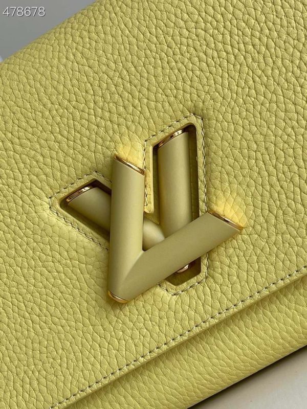 LV Twist MM Ginger Yellow For Women, Women’s Handbags, Shoulder And Crossbody Bags 9.1in/23cm LV