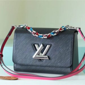 ouis Vuitton Twist MM Epi Black For Women, Shoulder And Crossbody Bags 9.1in/23cm LV
