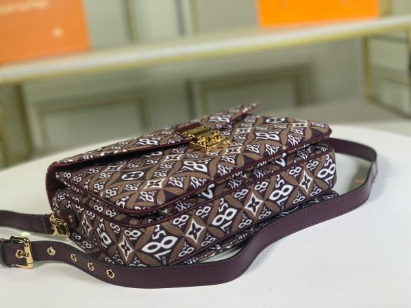 LV Pochette Metis MM Jacquard Since 1854 Brown For Women, Shoulder And Crossbody Bags 9.8in/25cm LV