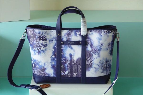 LV Tote Journey Monogram Blue For Men, Bags 23.6in/60cm LV M20553