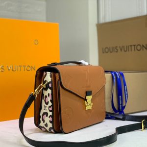 LV Pochette Metis Monogram Empreinte Caramel For Women, Shoulder And Crossbody Bags 9.8in/25cm LV