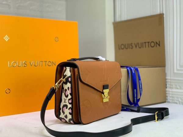 LV Pochette Metis Monogram Empreinte Caramel For Women, Shoulder And Crossbody Bags 9.8in/25cm LV