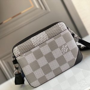 LV Trio Messenger Damier Graphite Plaster For Men, Bags, Shoulder And Crossbody Bags 9.8in/25cm LV