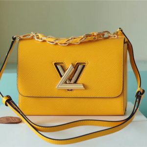 LV Twist MM Epi Sunflower Yellow For Women, Women’s Bags, Shoulder And Crossbody Bags 9.1in/23cm LV M59888