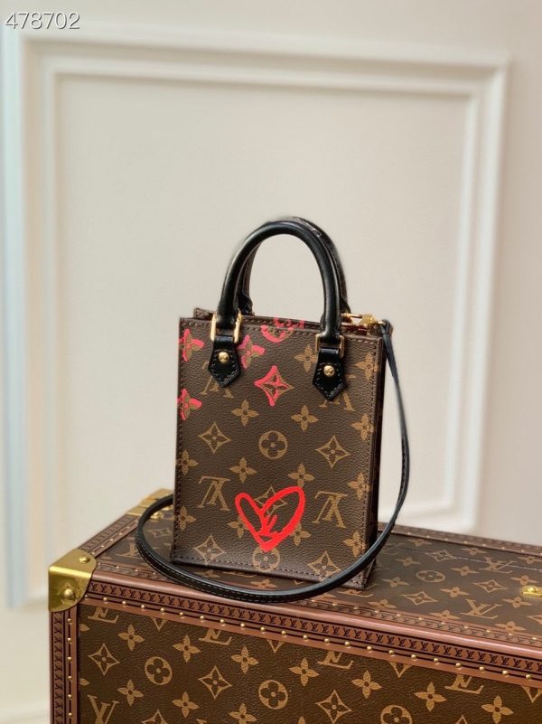 LV x Urs Fischer Petite Sac Plat Bag 18cm Monogram Canvas Spring/Summer 2021 Collection M69442, Brown