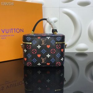 LV Vanity PM Game On Monogram Canvas By Nicolas Ghesquiere Black For Women, Shoulder And Crossbody Bags 7.5in/19cm LV M57482