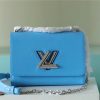 LV Twist MM Epi Blue For Women, Shoulder And Crossbody Bags 9.1in/23cm LV