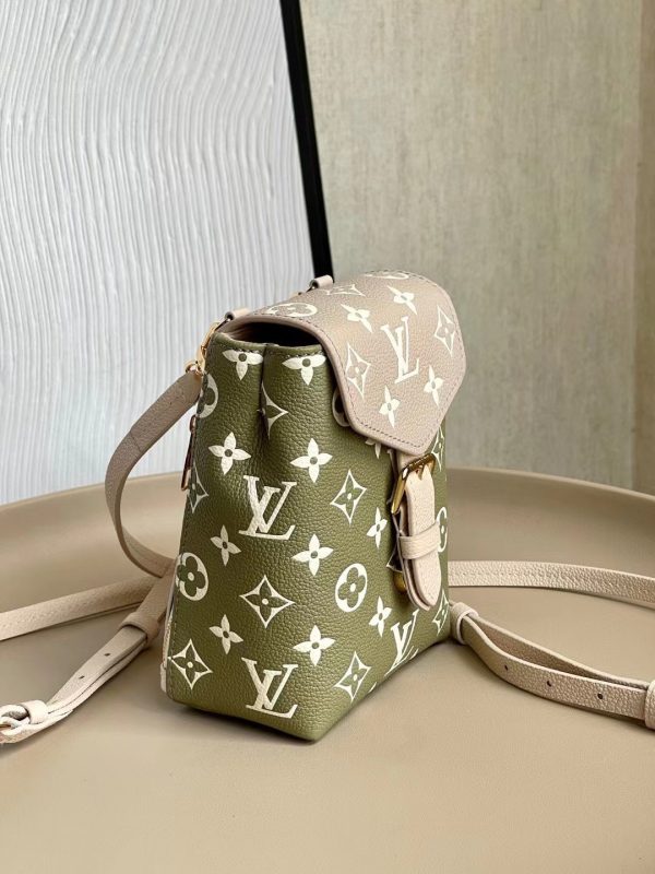 LV Tiny Backpack Monogram Empreinte Khaki For Women, WoBags 19cm LV M81351