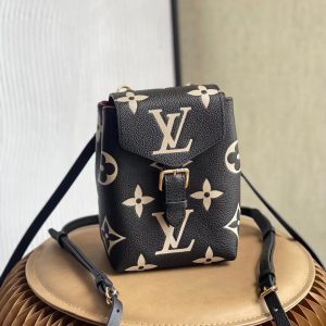 LV Tiny Backpack Monogram Empreinte Black For Women, WoBags 19cm LV M80738