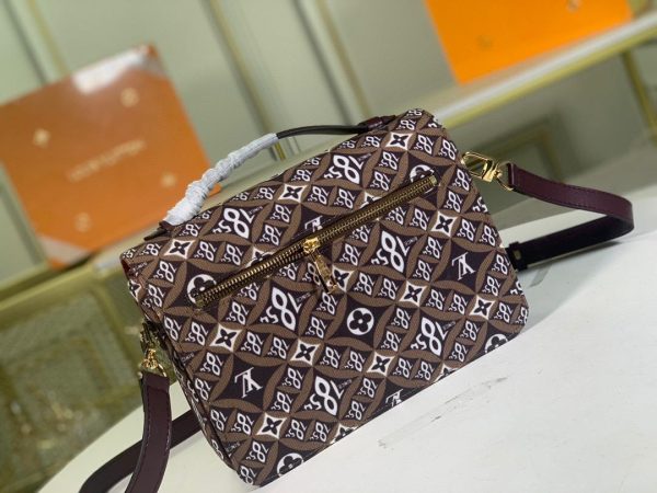 LV Pochette Metis MM Jacquard Since 1854 Brown For Women, Shoulder And Crossbody Bags 9.8in/25cm LV