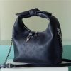 LV Why Knot MM Mahina Black For Women, Shoulder And Crossbody Bags 13.4in/34cm LV M20788