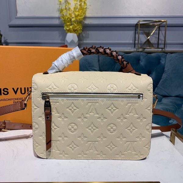 LV Pochette Metis Monogram Empreinte Creme Beige/Caramel For Women, Shoulder And Crossbody Bags 9.8in/25cm LV M53940