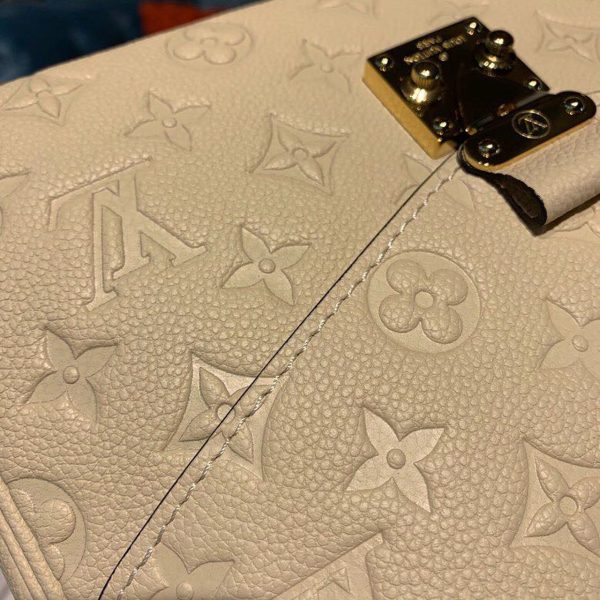 LV Pochette Metis Monogram Empreinte Creme Beige/Caramel For Women, Shoulder And Crossbody Bags 9.8in/25cm LV M53940