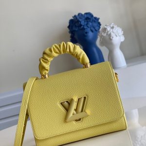 LV Twist MM Ginger Yellow For Women, Women’s Handbags, Shoulder And Crossbody Bags 9.1in/23cm LV