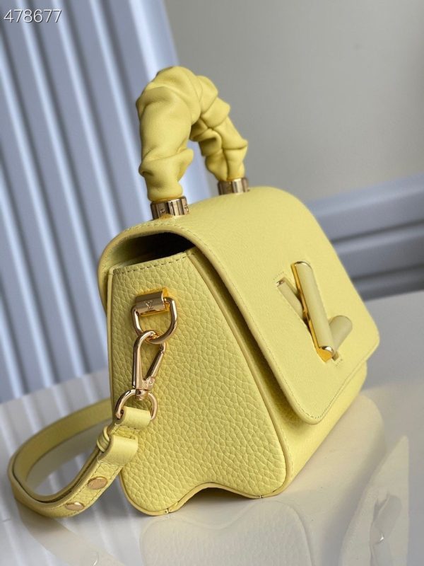 LV Twist PM Ginger Yellow For Women, Women’s Handbags, Shoulder And Crossbody Bags 7.1in/18cm LV M58571