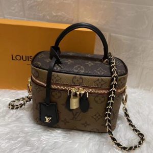 LV Vanity PM Monogram And Monogram Reverse Canvas By Nicolas Ghesquiere For Women, Shoulder And Crossbody Bags 7.5in/19cm LV M42264