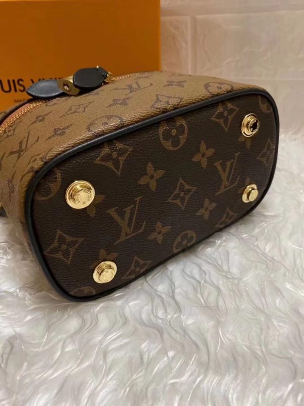 LV Vanity PM Monogram And Monogram Reverse Canvas By Nicolas Ghesquiere For Women, Shoulder And Crossbody Bags 7.5in/19cm LV M42264