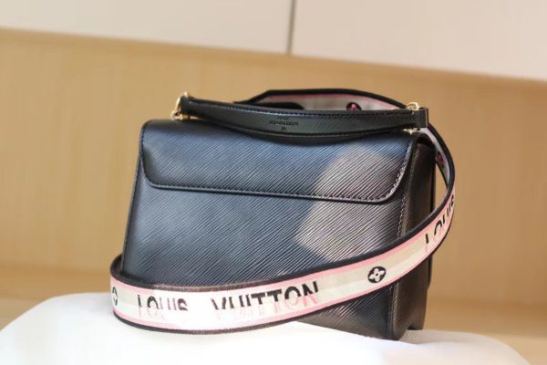 LV Twist MM Monogram Blossoms Black For Women, Shoulder And Crossbody Bags 9.1in/23cm LV M57505