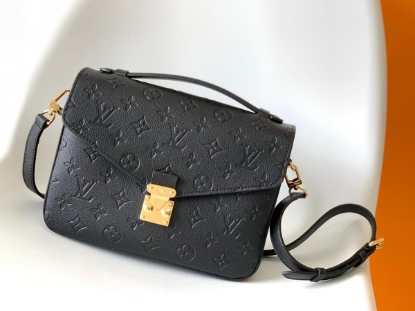 LV Pochette Metis Monogram Empreinte Black For Women, Shoulder And Crossbody Bags 9.8in/25cm LV M41487