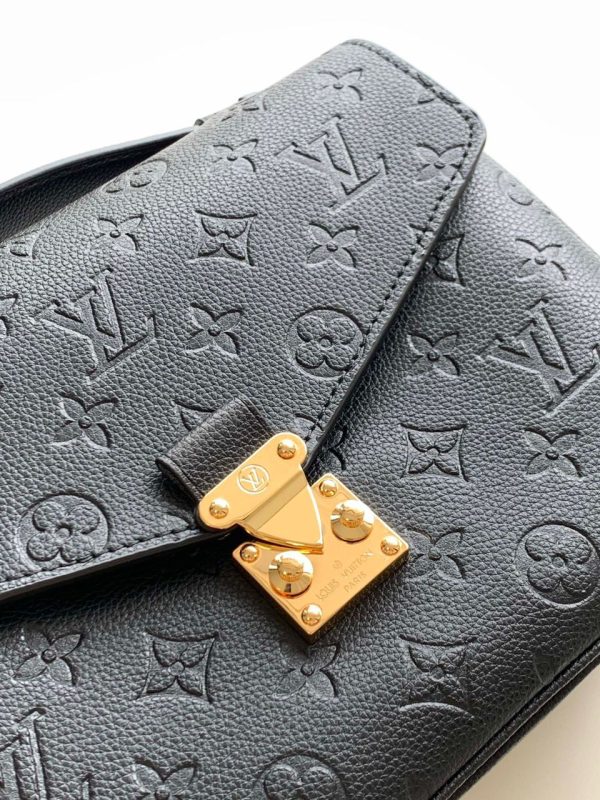 LV Pochette Metis Monogram Empreinte Black For Women, Shoulder And Crossbody Bags 9.8in/25cm LV M41487