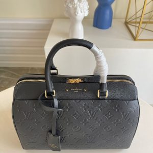 LV Speedy Bandouliere 30 Monogram Empreinte Black For Women, Women Handbags 9.8in/30cm LV M42406