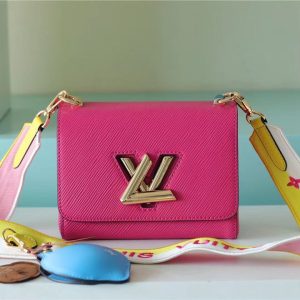 LV Twist MM Epi Pink For Women, Shoulder And Crossbody Bags 7.5in/19cm LV