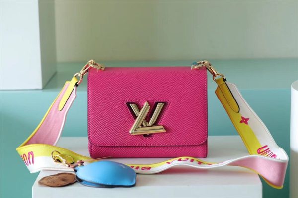 LV Twist MM Epi Pink For Women, Shoulder And Crossbody Bags 7.5in/19cm LV